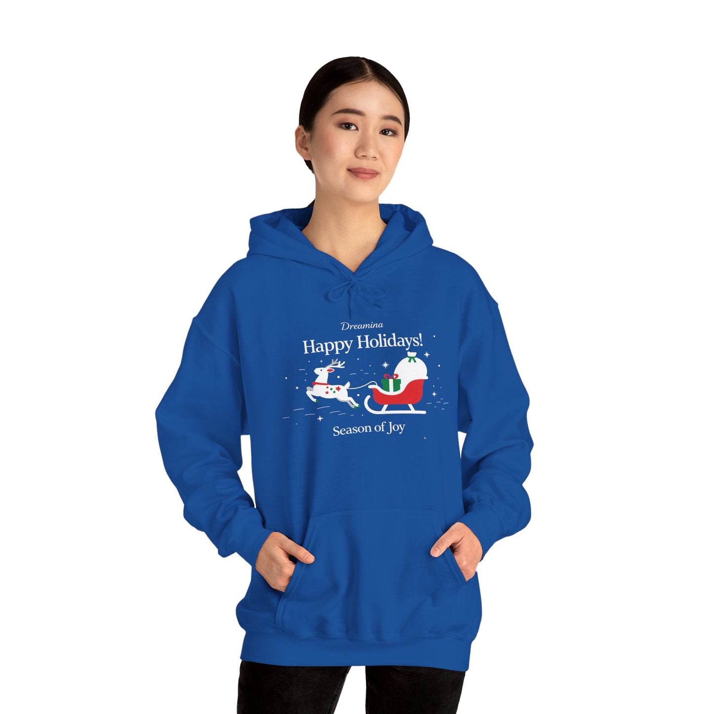 Santa Sleigh Holiday Hoodie – Cozy Christmas Pullover for Joyful Winter Moments