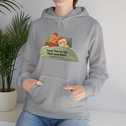 Whimsical Chicken Mom Hoodie – Sweet Mother’s Day Gift with Nest-Themed Quote