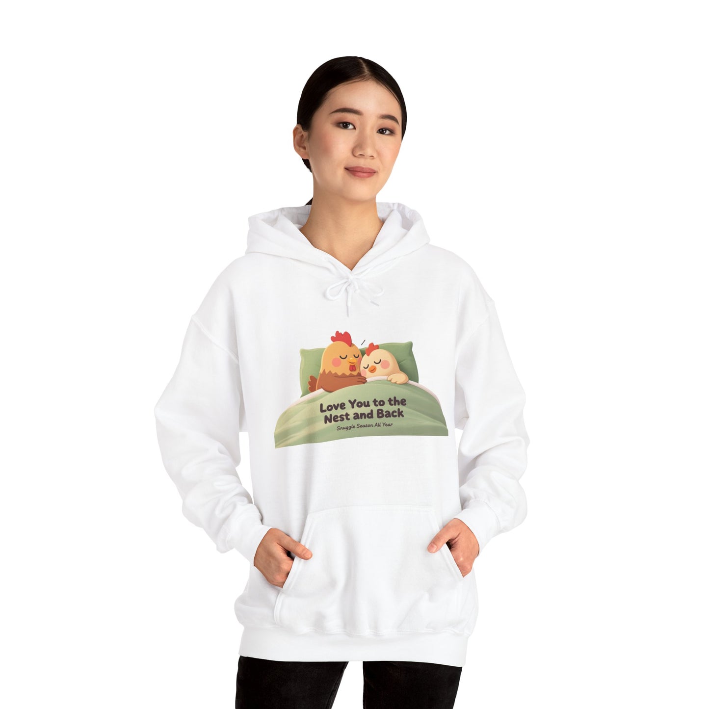 Whimsical Chicken Mom Hoodie – Sweet Mother’s Day Gift with Nest-Themed Quote