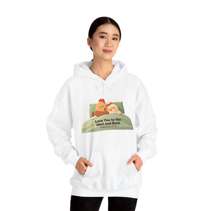 Whimsical Chicken Mom Hoodie – Sweet Mother’s Day Gift with Nest-Themed Quote