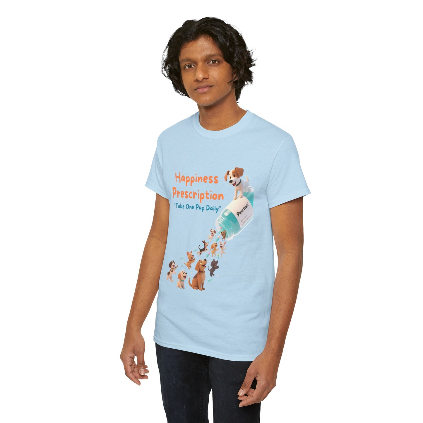 Prescription for Joy T-Shirt – Playful Dog Lover Tee with Cute Puppies and Positive Vibes