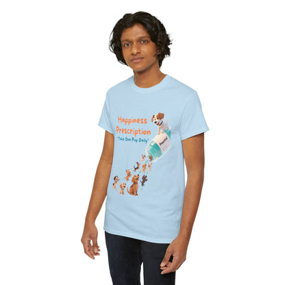 Prescription for Joy T-Shirt – Playful Dog Lover Tee with Cute Puppies and Positive Vibes