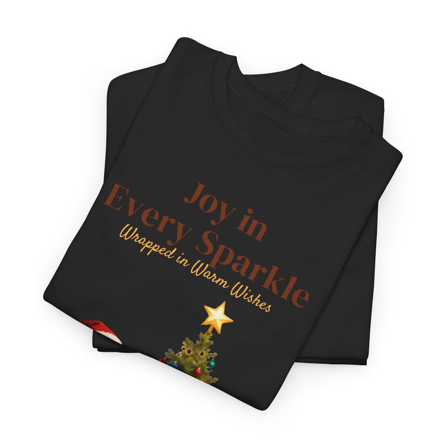 Cozy Santa & Tree Christmas T-Shirt – Festive Holiday Tee for Joyful Winter Days
