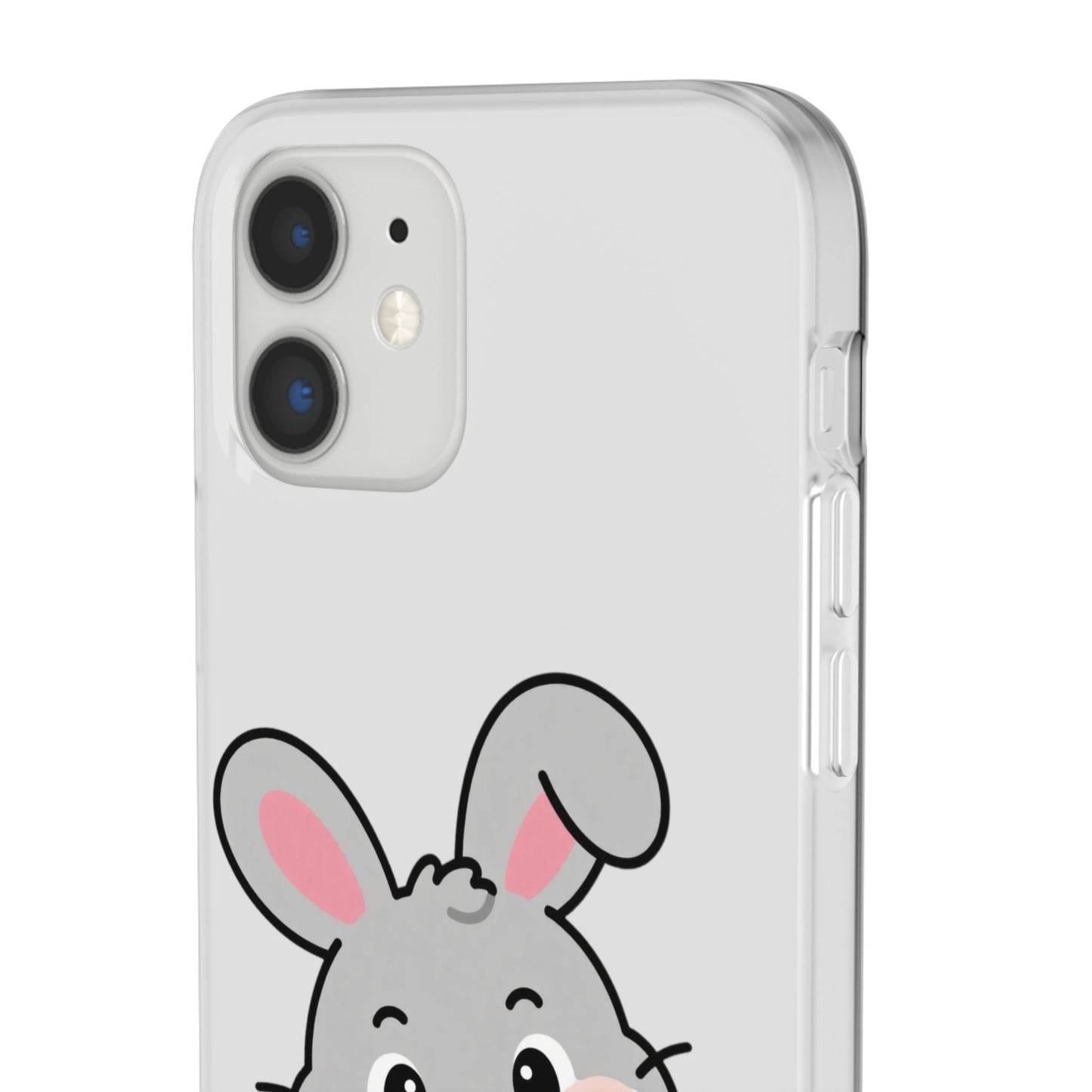Playful Bunny Holding Carrot Phone Case – Soft, Charming Protective Cover