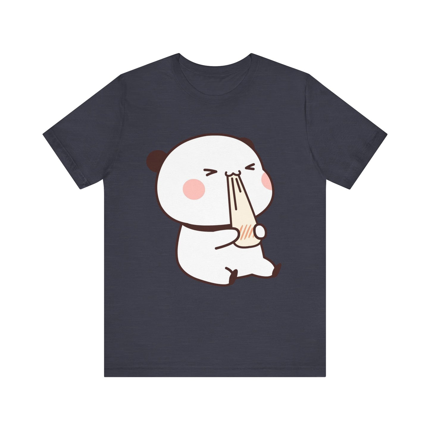 Cute Ramen Panda Tee – Whimsical Noodle Bowl Illustration Shirt