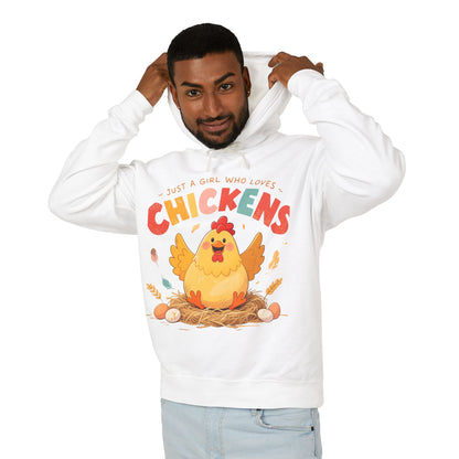 Just a Girl Who Loves Chickens Hoodie – Cute Farm Animal Sweatshirt