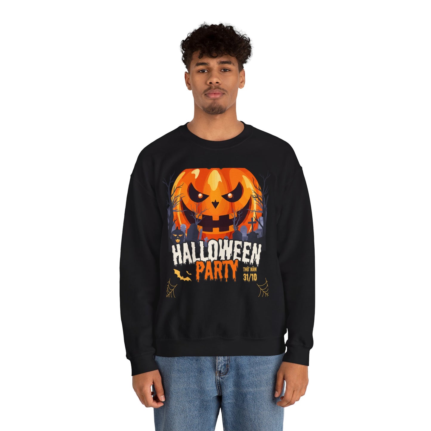 🎃 Halloween Party Sweatshirt | Custom Crewneck for Men & Women
