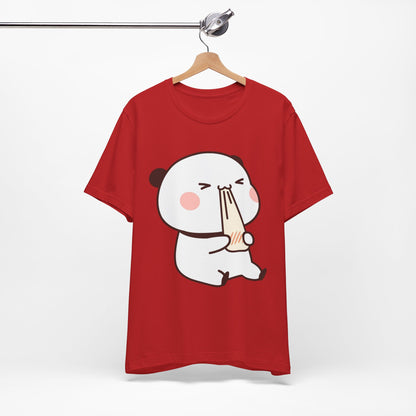 Cute Ramen Panda Tee – Whimsical Noodle Bowl Illustration Shirt