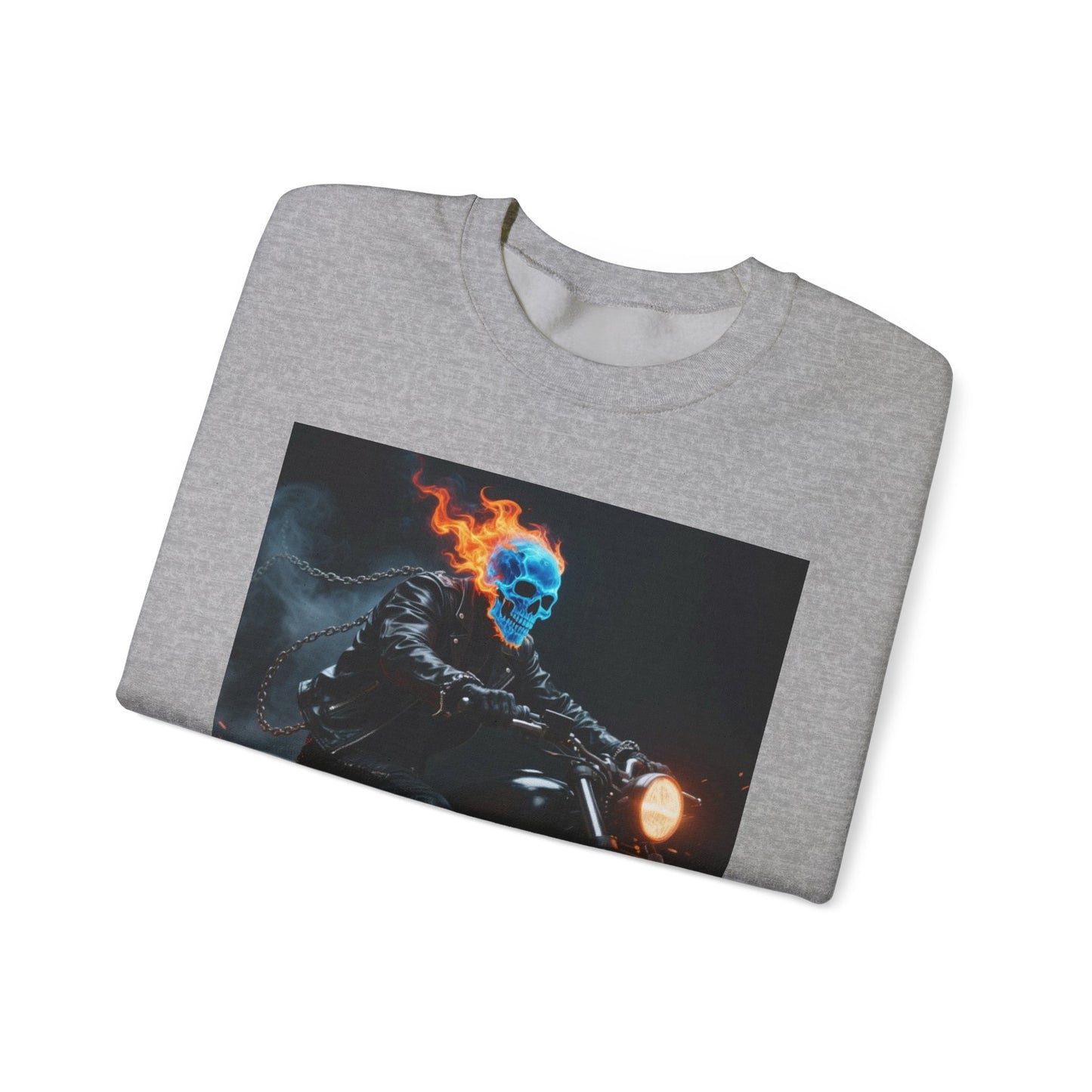 Ghost Rider Fire Skull Sweatshirt – Cool Unisex Biker Style