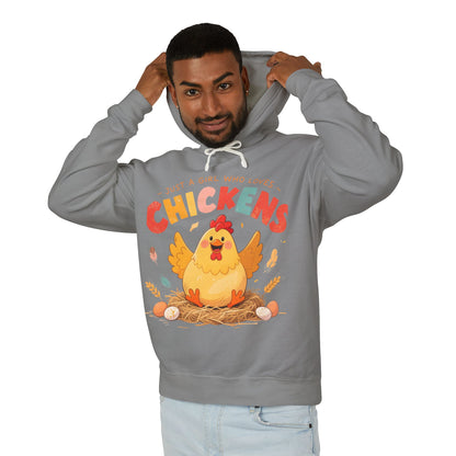 Just a Girl Who Loves Chickens Hoodie – Cute Farm Animal Sweatshirt
