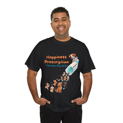 Prescription for Joy T-Shirt – Playful Dog Lover Tee with Cute Puppies and Positive Vibes