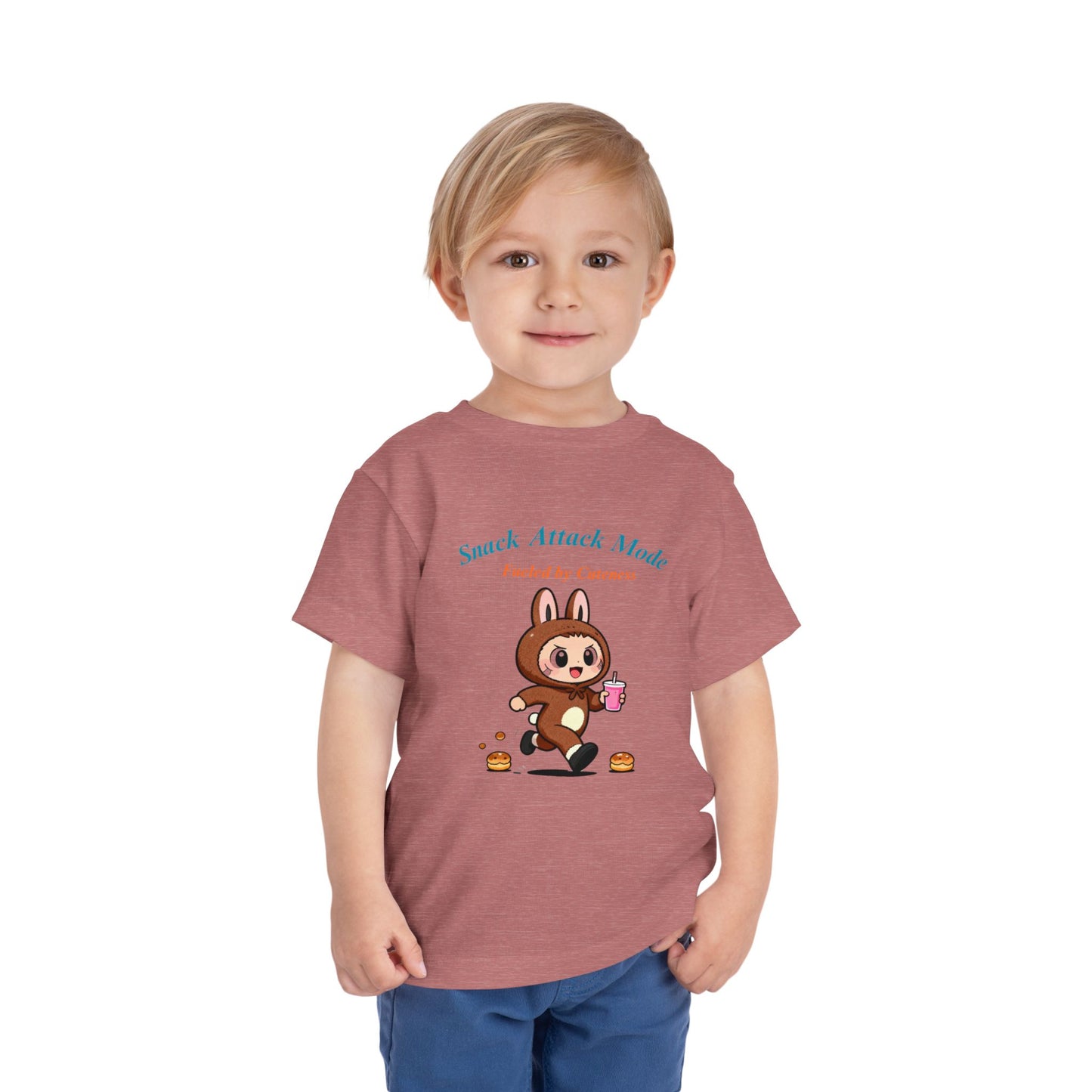 Snack Attack Bunny Tee for Toddlers – Cute Food-Loving Kids Graphic Shirt