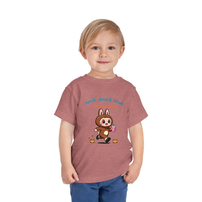 Snack Attack Bunny Tee for Toddlers – Cute Food-Loving Kids Graphic Shirt