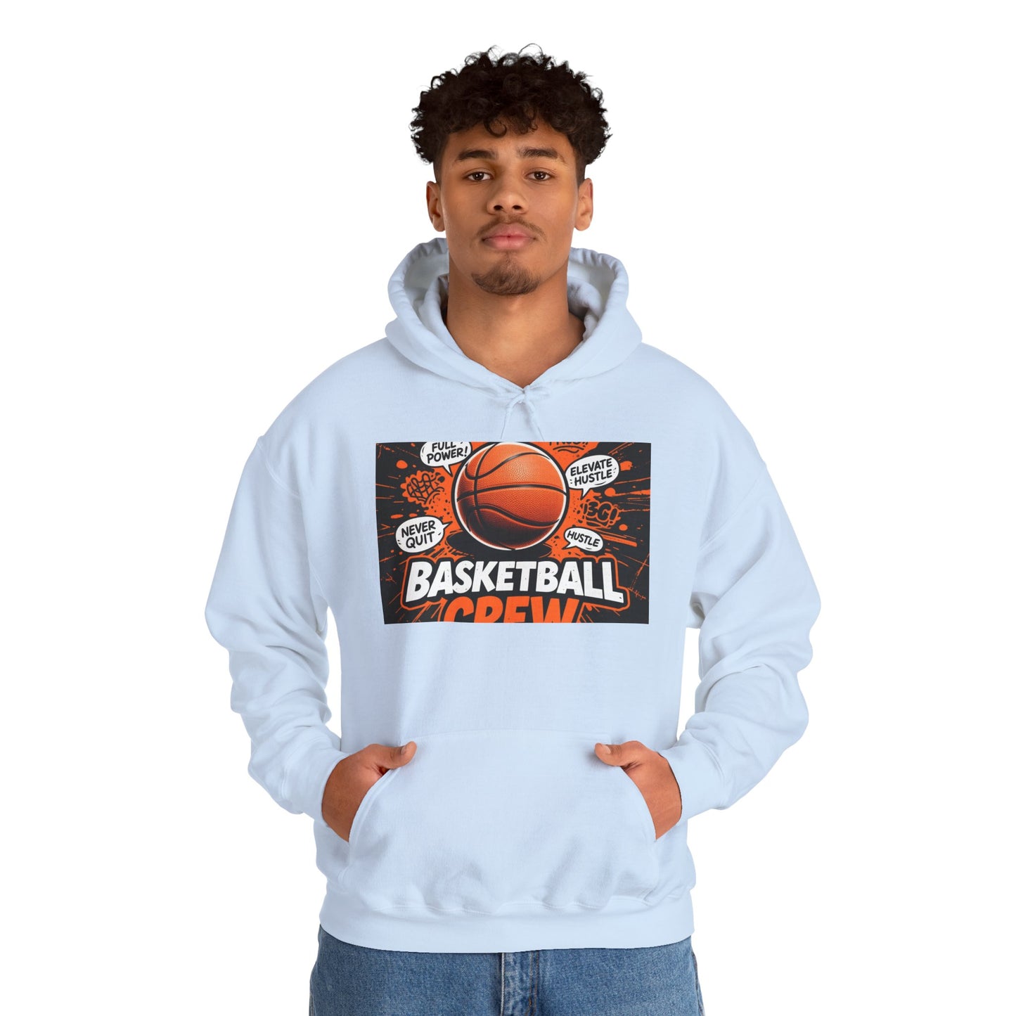 Custom Basketball Hoodie – Personalized Unisex Heavy Blend Hoodie for Players & Fans