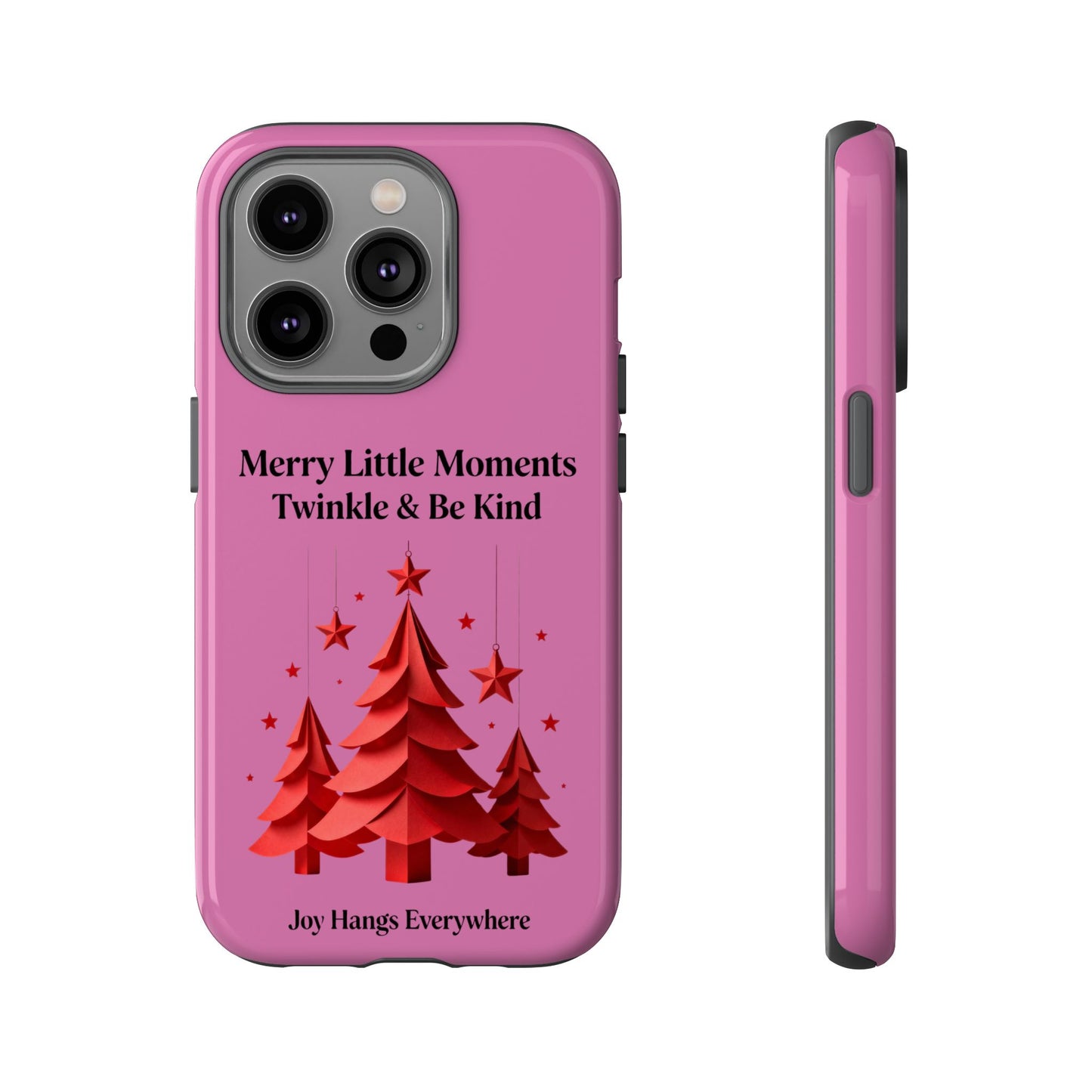 Twinkle & Kindness Christmas Cover – Soft Pink Winter Design for Cozy Holiday Vibes