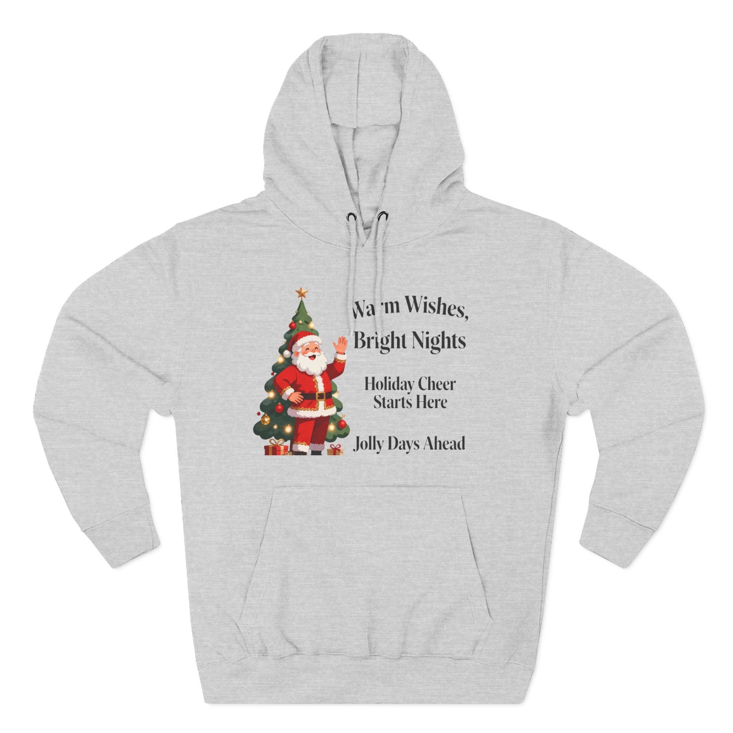 Cozy Santa Holiday Hoodie – Festive Winter Graphic Sweatshirt for Christmas Cheer