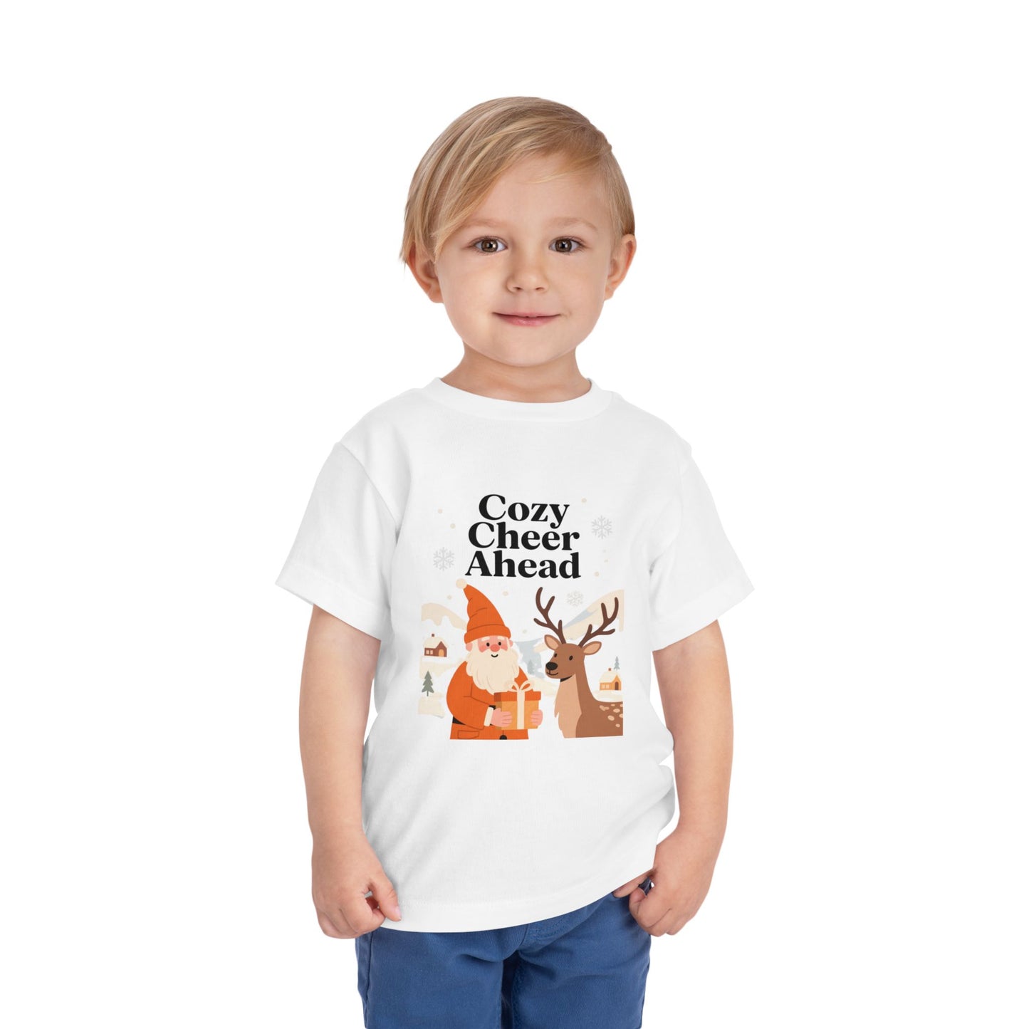 Winter Joy Kids Graphic Tee – Cute Holiday Smile Shirt for Toddlers
