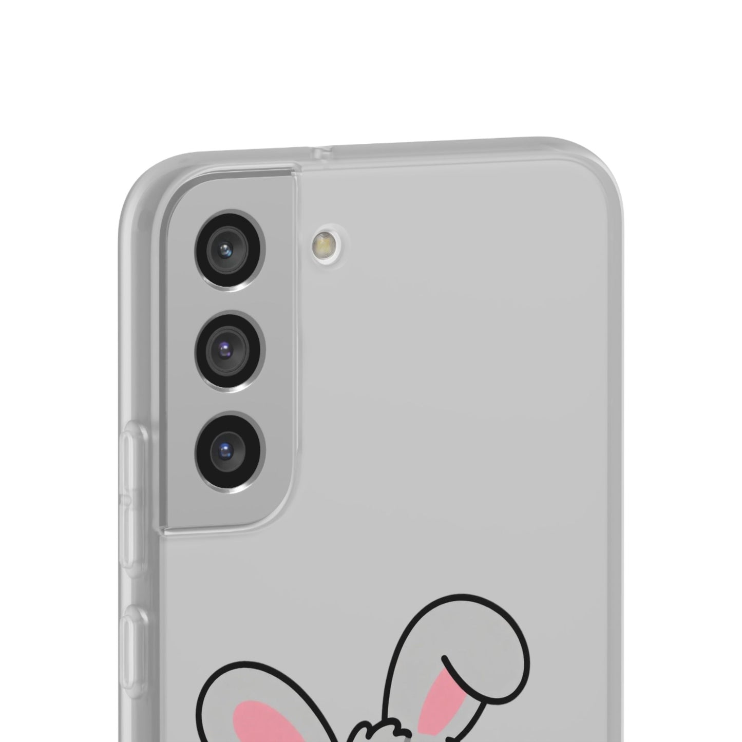 Playful Bunny Holding Carrot Phone Case – Soft, Charming Protective Cover