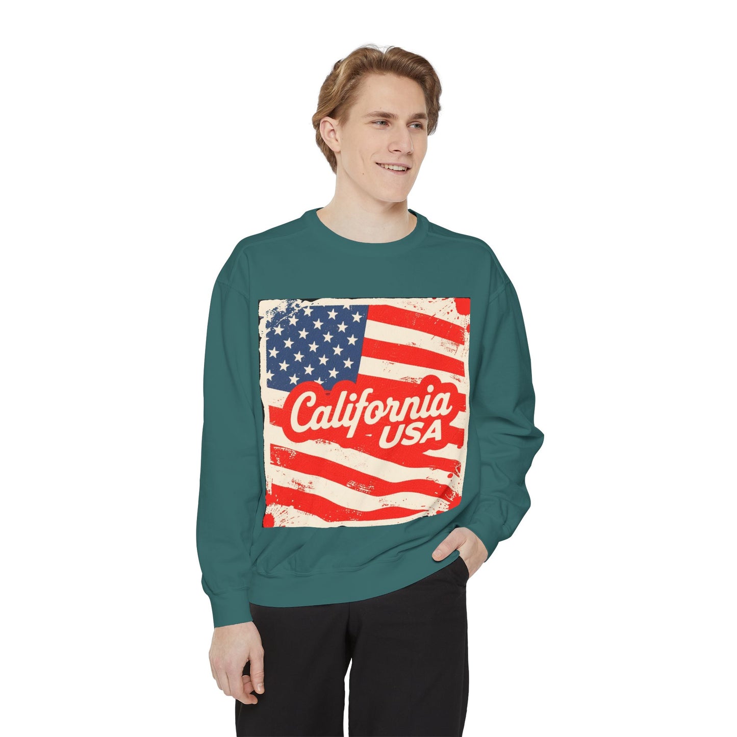 California Dream Vintage Sweatshirt – Retro USA Vibes