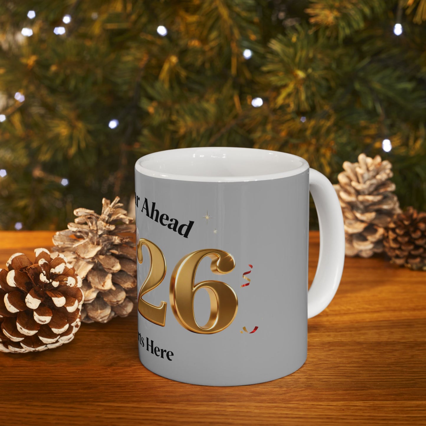 New Year 2026 Shine Mug – Festive Ceramic Coffee Cup for Bright Beginnings (11oz/15oz)