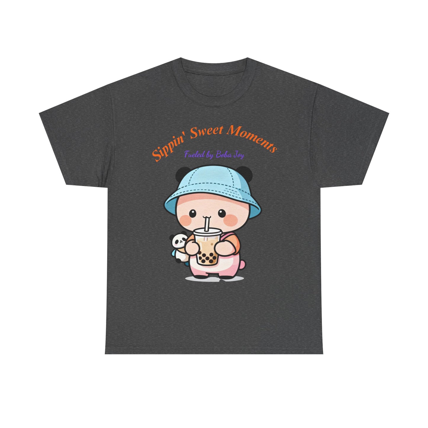 Kawaii Boba Panda T-Shirt – Cute Bubble Tea Lover Graphic Tee for Everyday Sweet Vibes