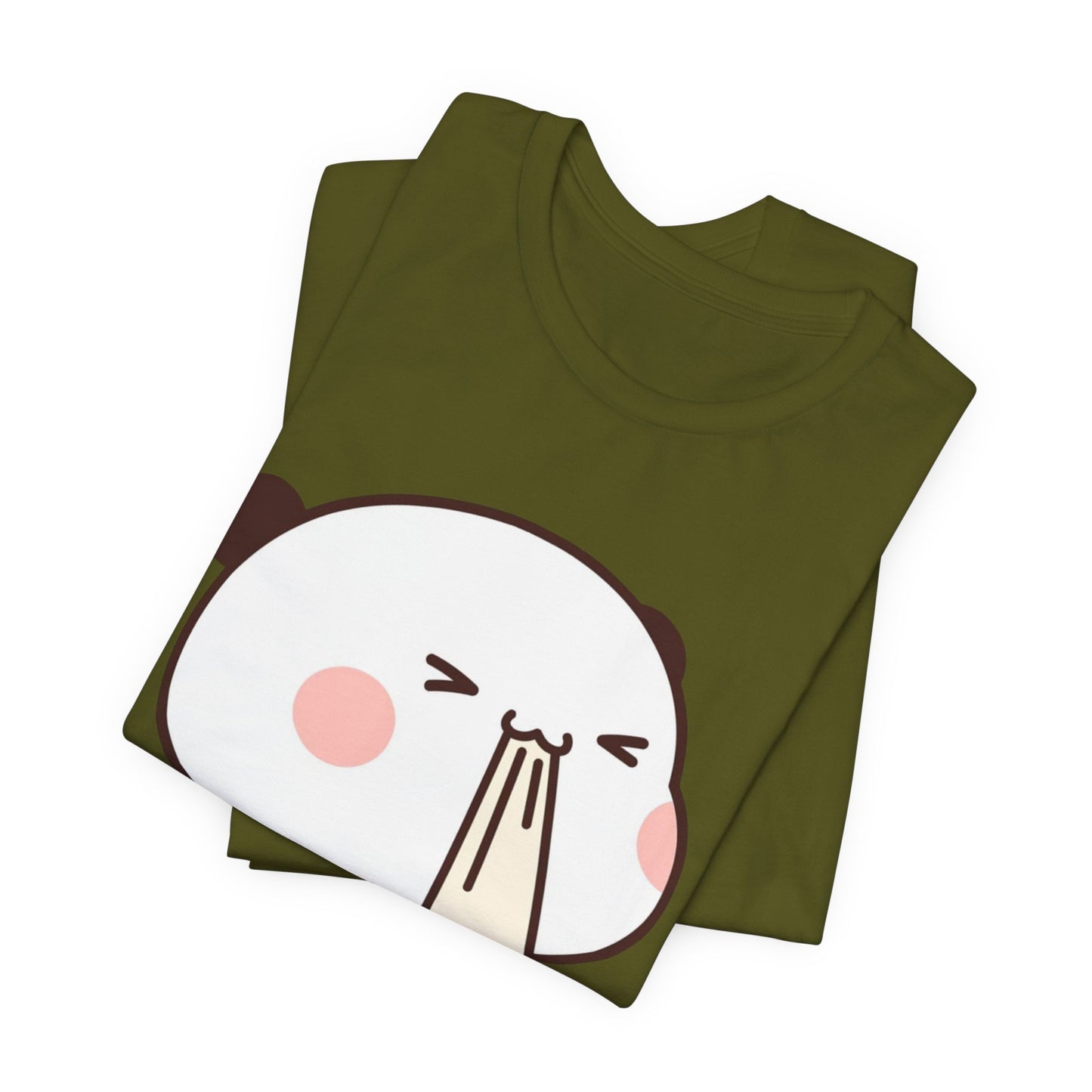 Cute Ramen Panda Tee – Whimsical Noodle Bowl Illustration Shirt