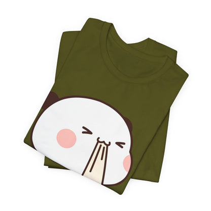 Cute Ramen Panda Tee – Whimsical Noodle Bowl Illustration Shirt