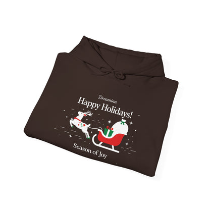 Santa Sleigh Holiday Hoodie – Cozy Christmas Pullover for Joyful Winter Moments