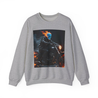 Ghost Rider Fire Skull Sweatshirt – Cool Unisex Biker Style
