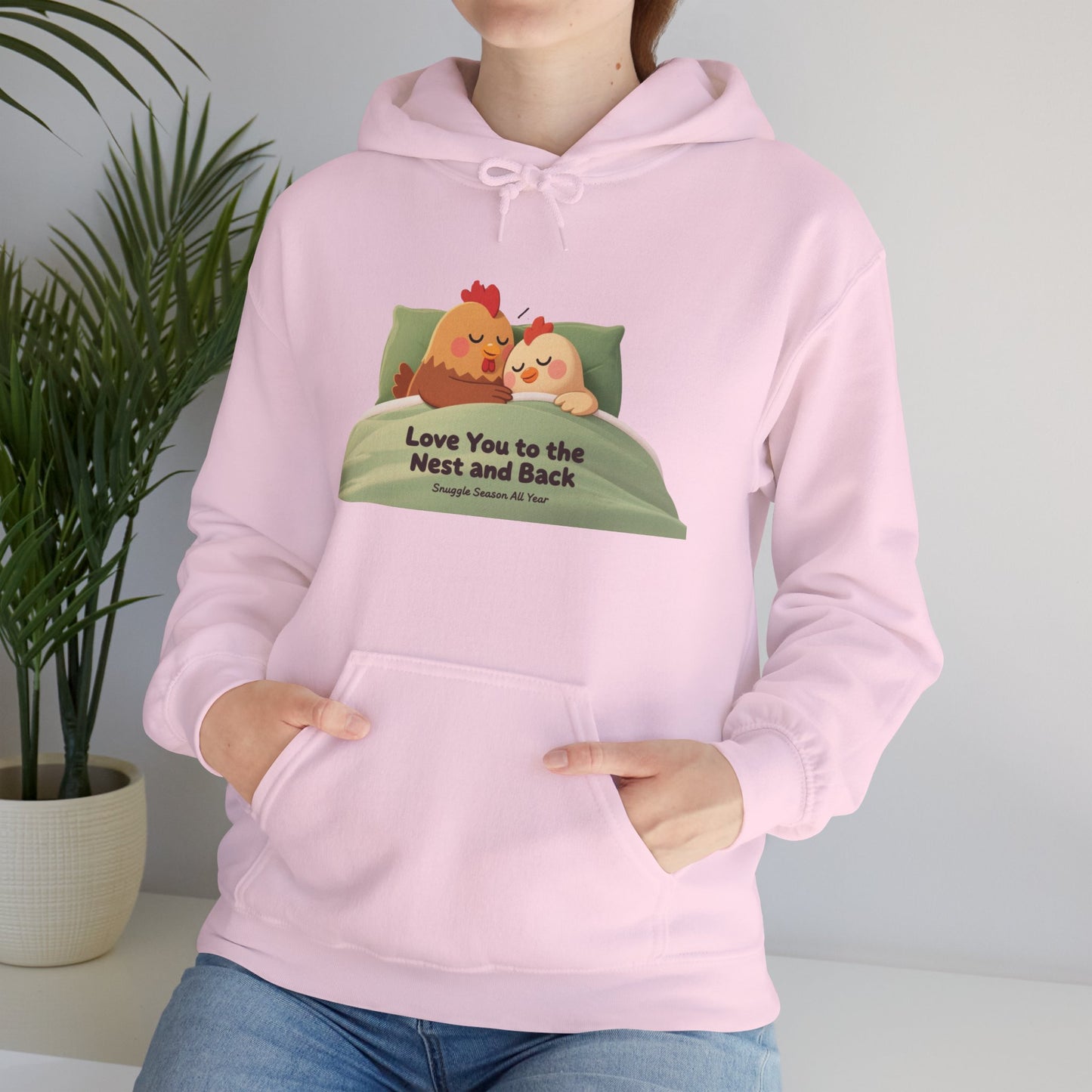 Whimsical Chicken Mom Hoodie – Sweet Mother’s Day Gift with Nest-Themed Quote