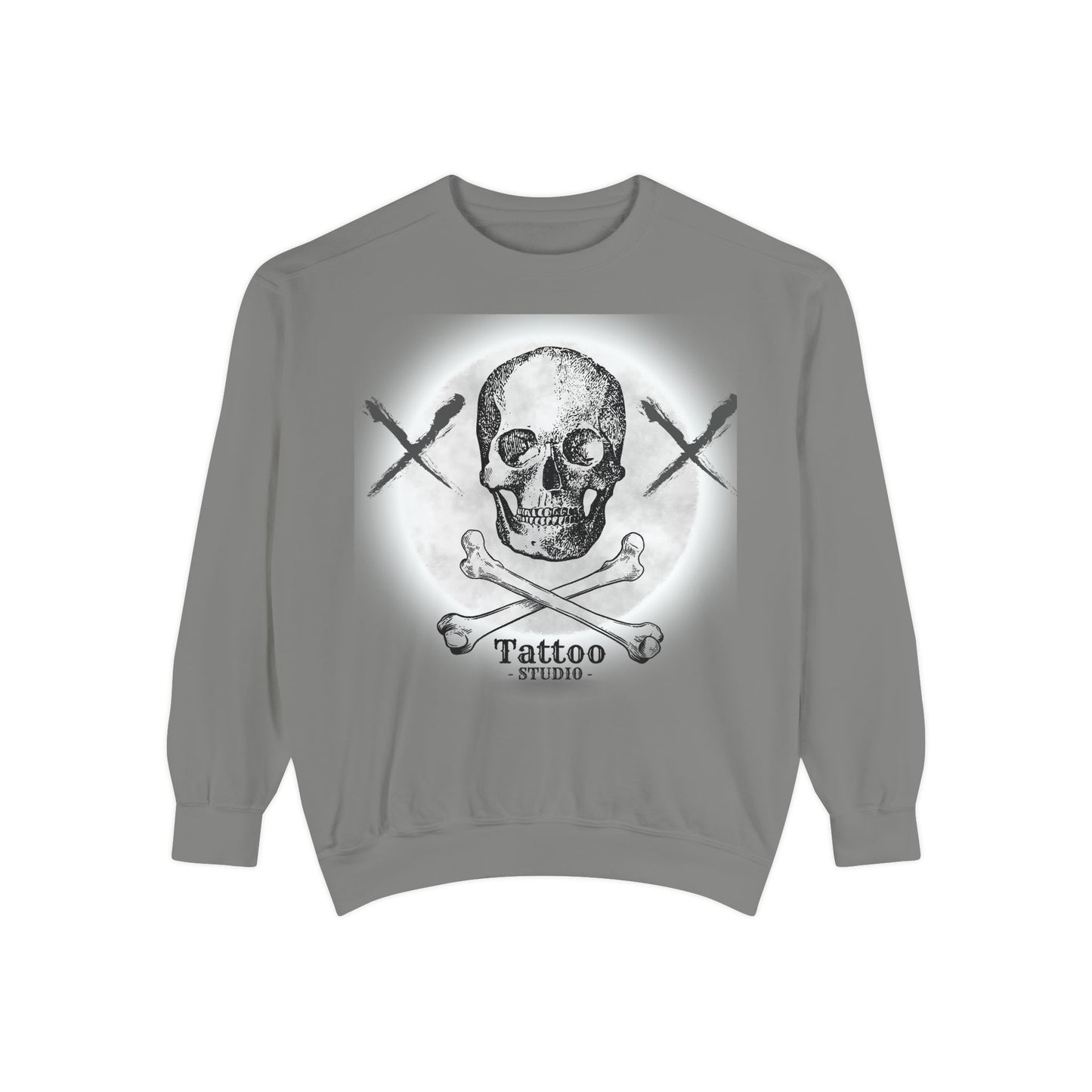 💀 Tattoo Skull Crewneck | Custom Unisex Sweatshirt