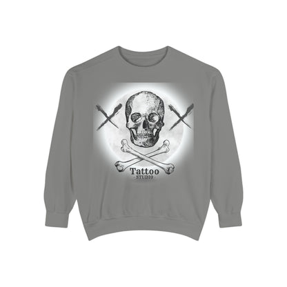 💀 Tattoo Skull Crewneck | Custom Unisex Sweatshirt