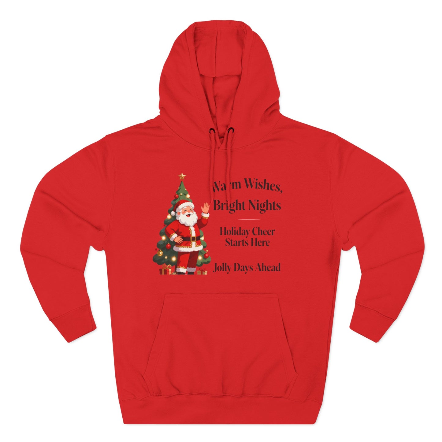 Cozy Santa Holiday Hoodie – Festive Winter Graphic Sweatshirt for Christmas Cheer