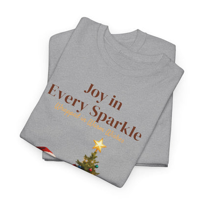 Cozy Santa & Tree Christmas T-Shirt – Festive Holiday Tee for Joyful Winter Days