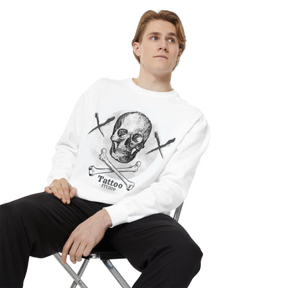 💀 Tattoo Skull Crewneck | Custom Unisex Sweatshirt