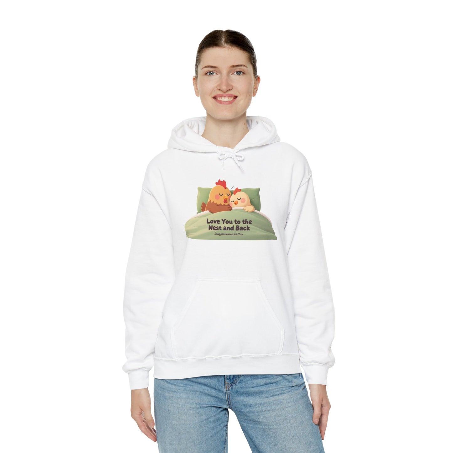 Whimsical Chicken Mom Hoodie – Sweet Mother’s Day Gift with Nest-Themed Quote