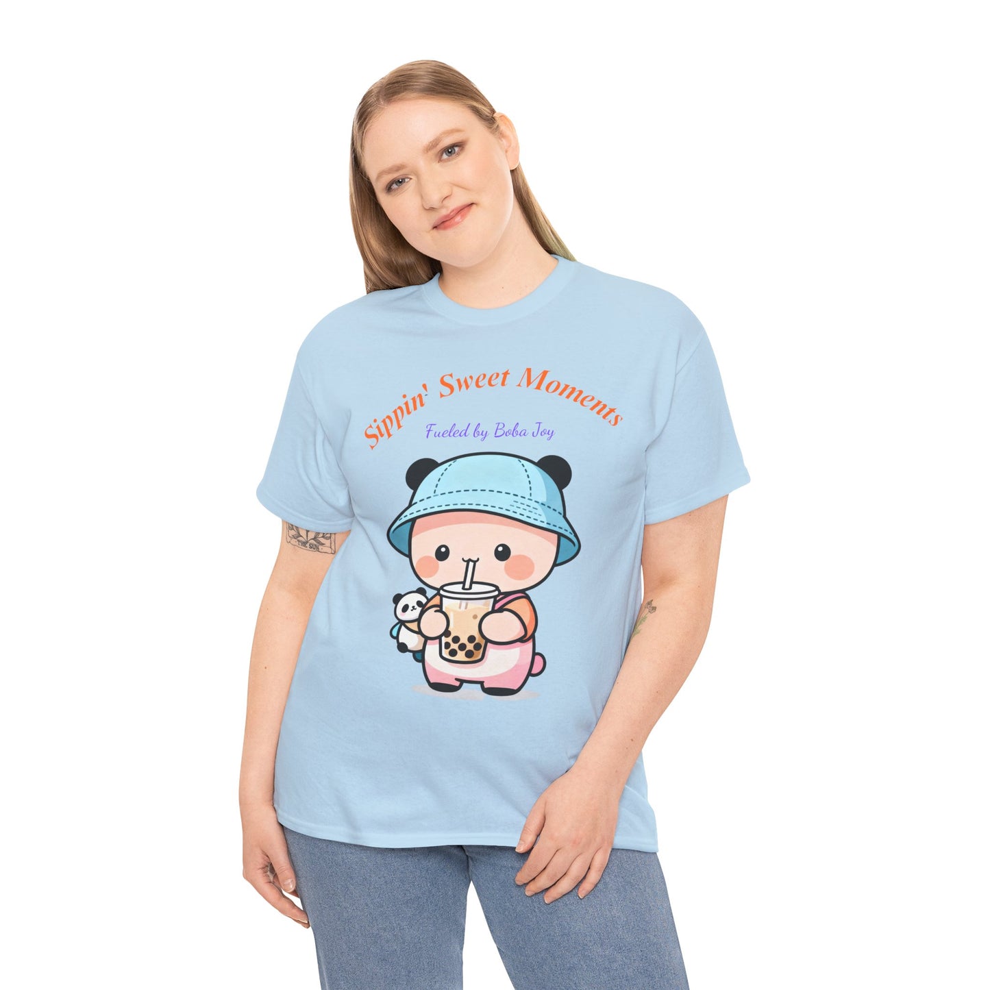Kawaii Boba Panda T-Shirt – Cute Bubble Tea Lover Graphic Tee for Everyday Sweet Vibes