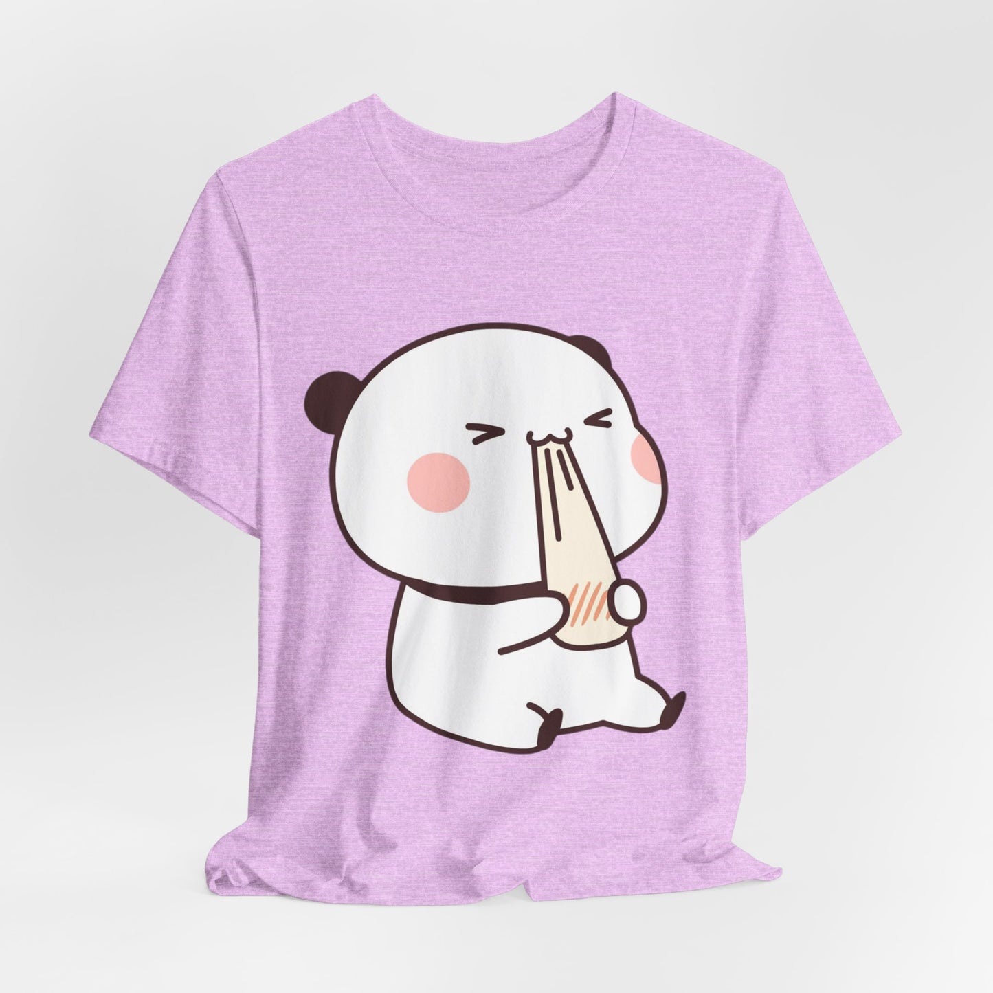 Cute Ramen Panda Tee – Whimsical Noodle Bowl Illustration Shirt