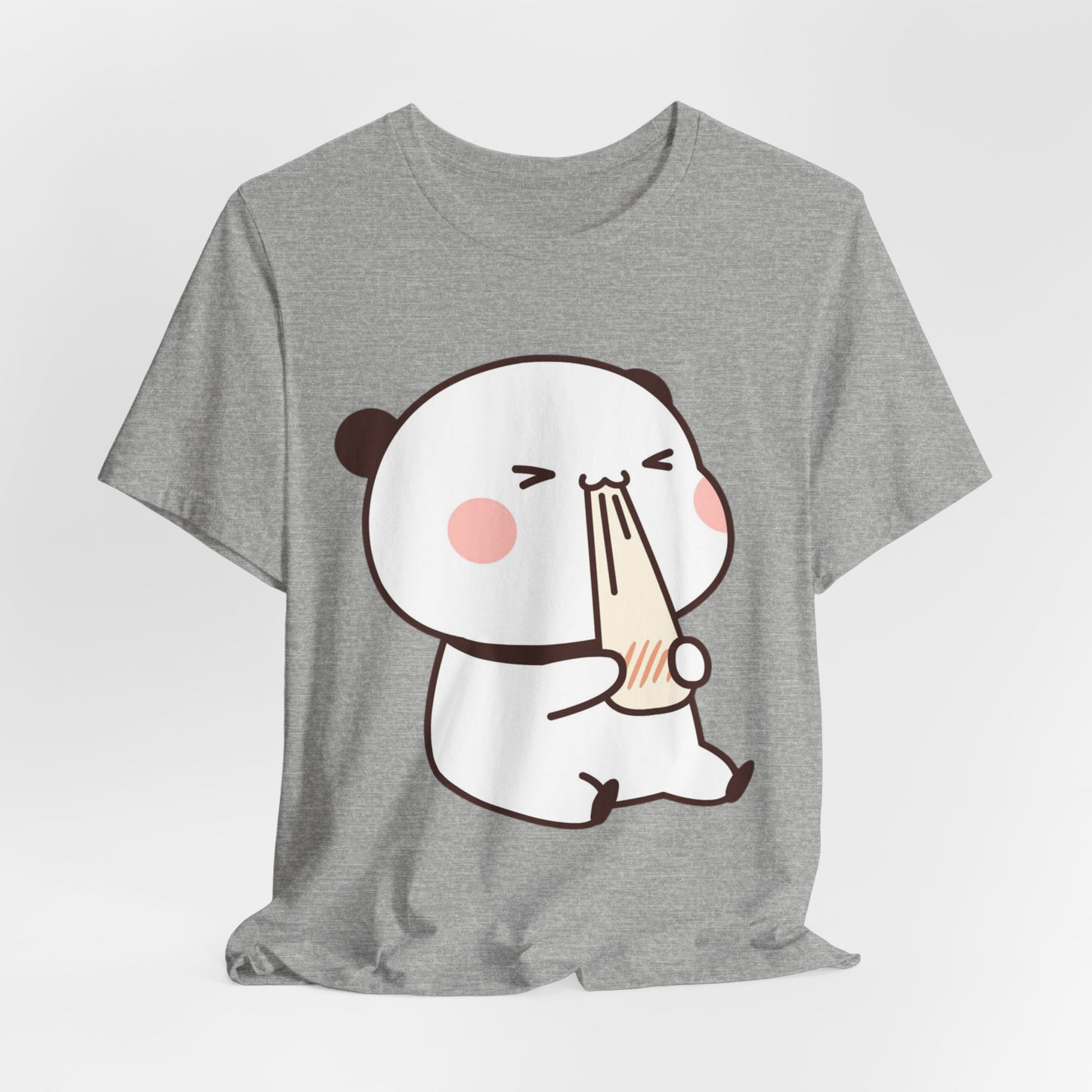 Cute Ramen Panda Tee – Whimsical Noodle Bowl Illustration Shirt