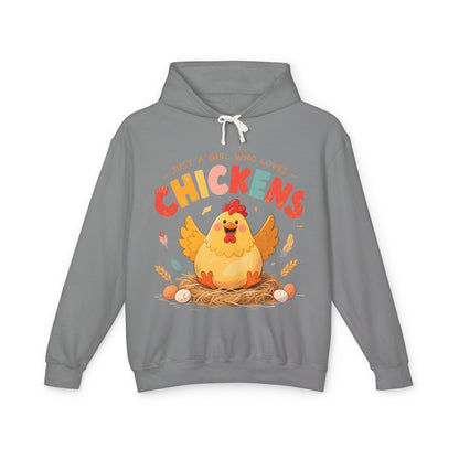 Just a Girl Who Loves Chickens Hoodie – Cute Farm Animal Sweatshirt