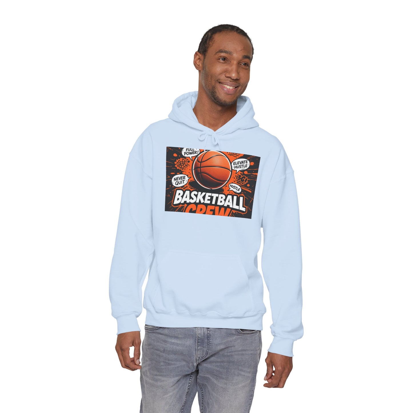 Custom Basketball Hoodie – Personalized Unisex Heavy Blend Hoodie for Players & Fans