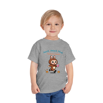 Snack Attack Bunny Tee for Toddlers – Cute Food-Loving Kids Graphic Shirt