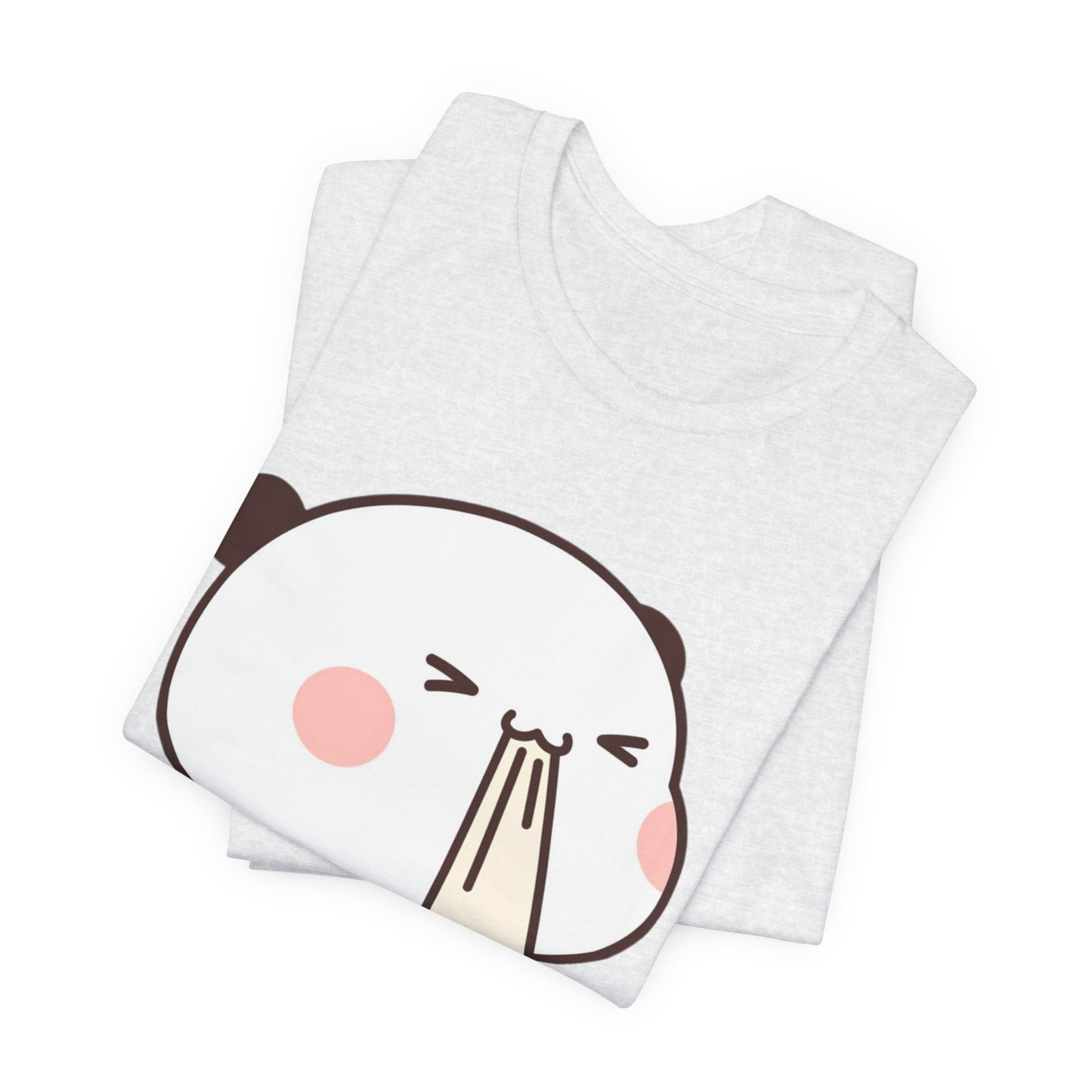 Cute Ramen Panda Tee – Whimsical Noodle Bowl Illustration Shirt