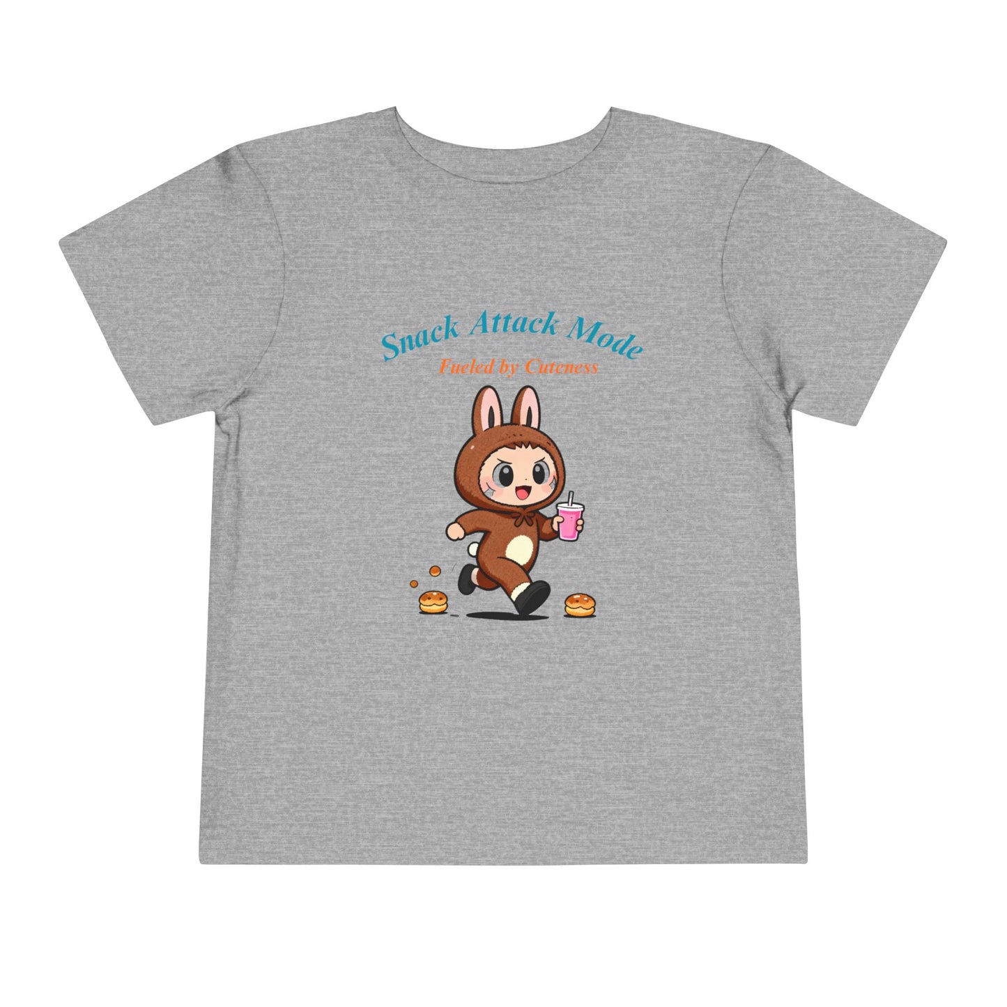 Snack Attack Bunny Tee for Toddlers – Cute Food-Loving Kids Graphic Shirt