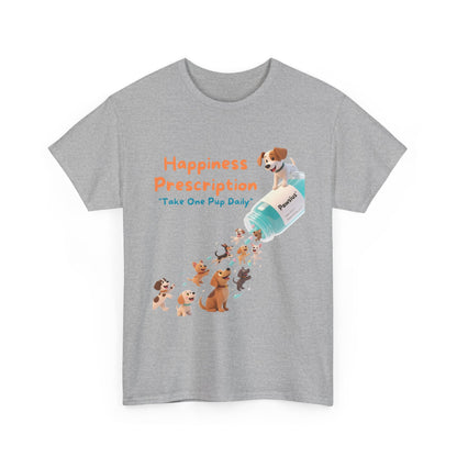Prescription for Joy T-Shirt – Playful Dog Lover Tee with Cute Puppies and Positive Vibes