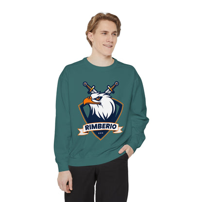 Rimbeirio Eagle Tattoo Sweatshirt – Bold Unisex Streetwear, Freedom Spirit Style