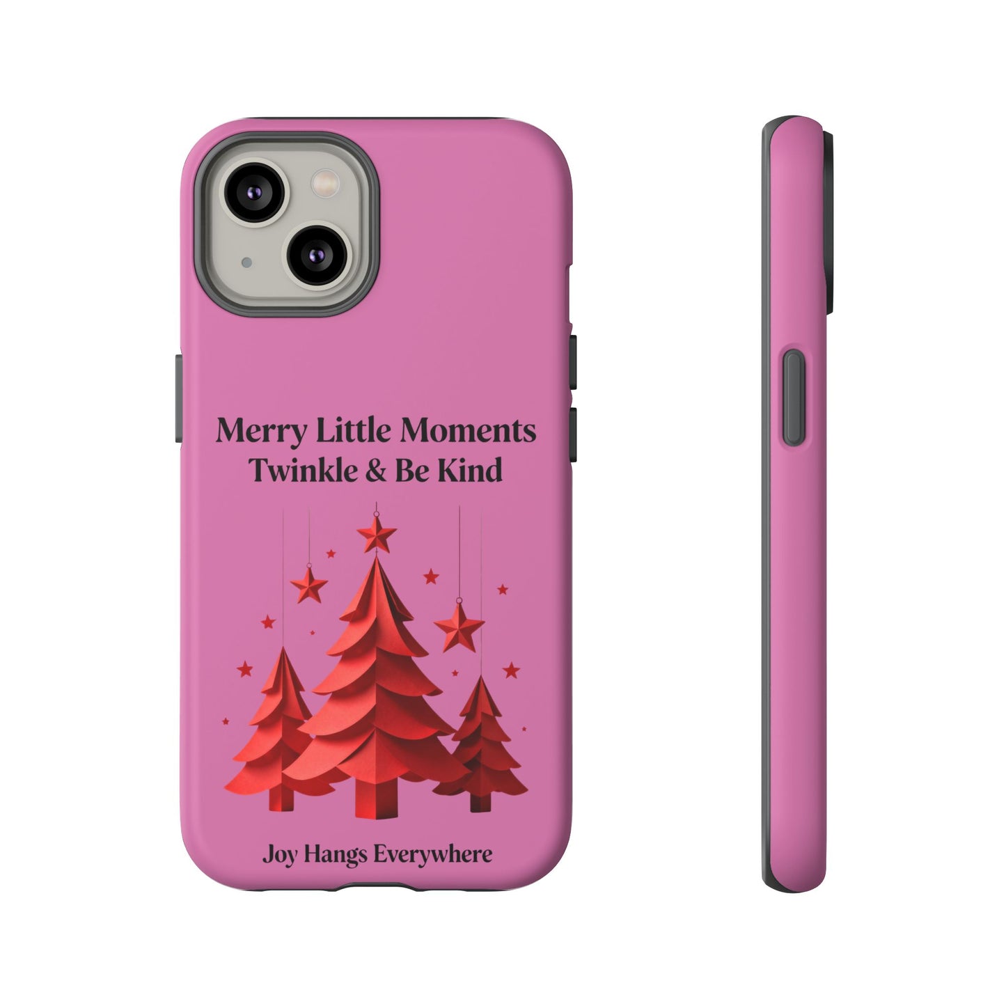 Twinkle & Kindness Christmas Cover – Soft Pink Winter Design for Cozy Holiday Vibes
