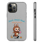 Bunny Bite Delight Phone Case – Cute Rabbit Snacking Design for Food Lovers