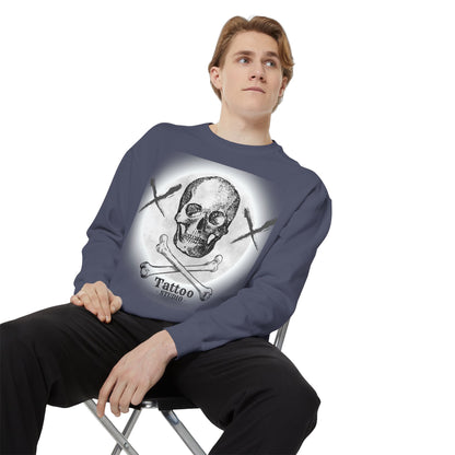 💀 Tattoo Skull Crewneck | Custom Unisex Sweatshirt