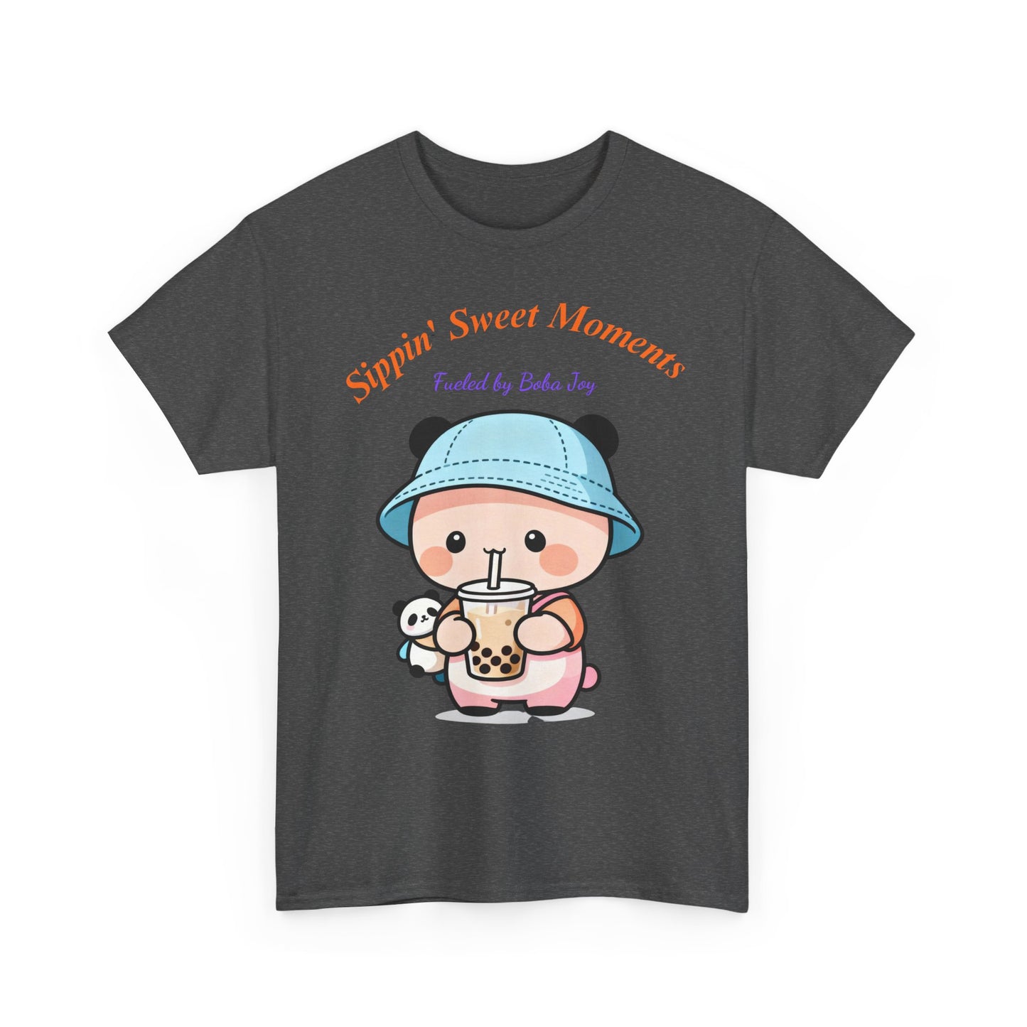 Kawaii Boba Panda T-Shirt – Cute Bubble Tea Lover Graphic Tee for Everyday Sweet Vibes